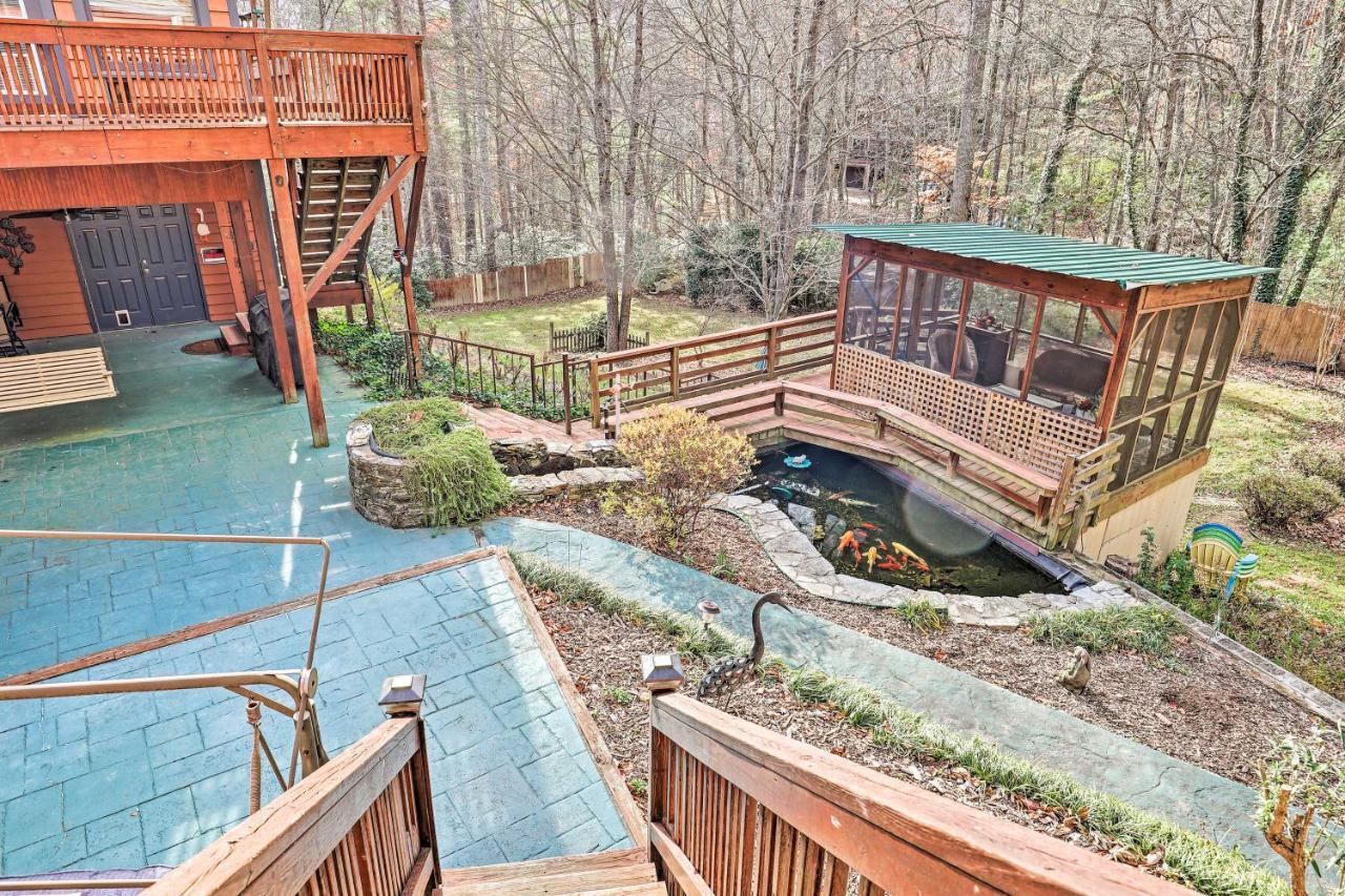Asheville Mountain Getaway With Patio And Koi Pond! Εξωτερικό φωτογραφία